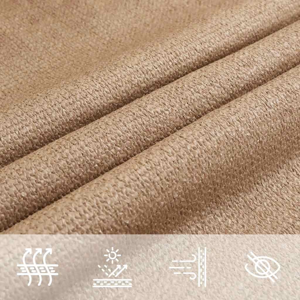 Zonnezeil 160 g/m² 6x8 m HDPE taupe is nu te koop bij PeponiXL, paradijselijk wonen!