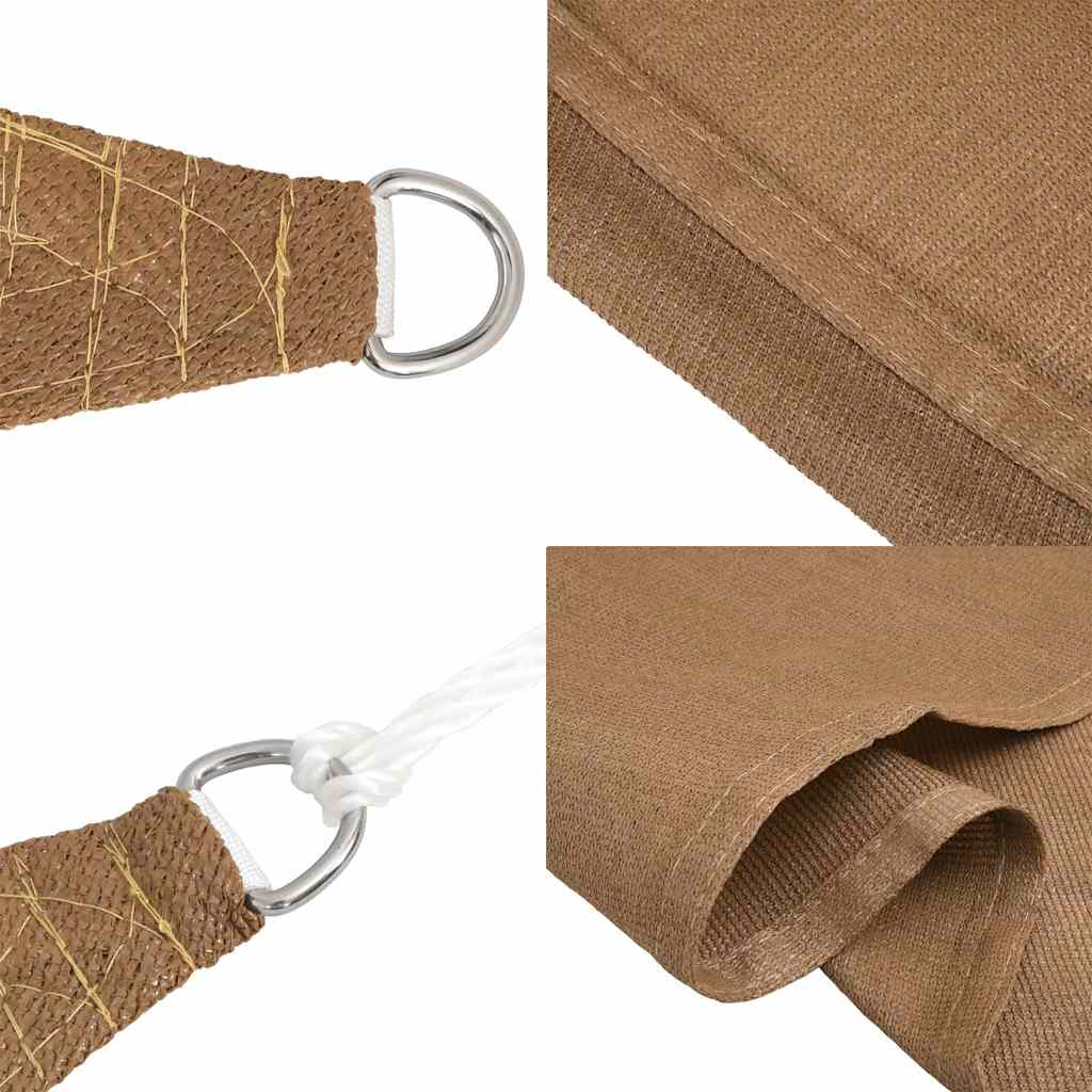 Zonnezeil 160 g/m² 6x8 m HDPE taupe is nu te koop bij PeponiXL, paradijselijk wonen!