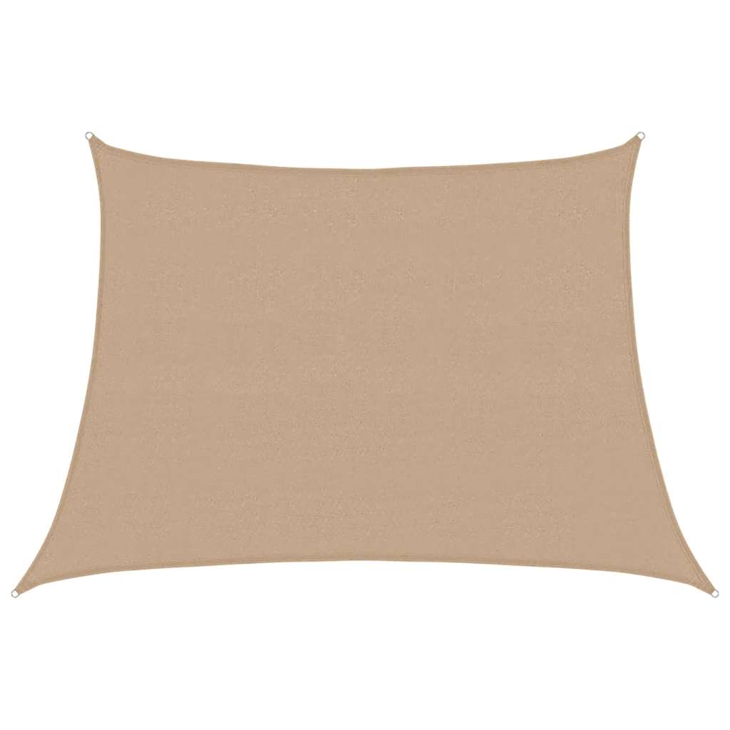 Zonnezeil 160 g/m² 4/5x3 m HDPE taupe is nu te koop bij PeponiXL, paradijselijk wonen!
