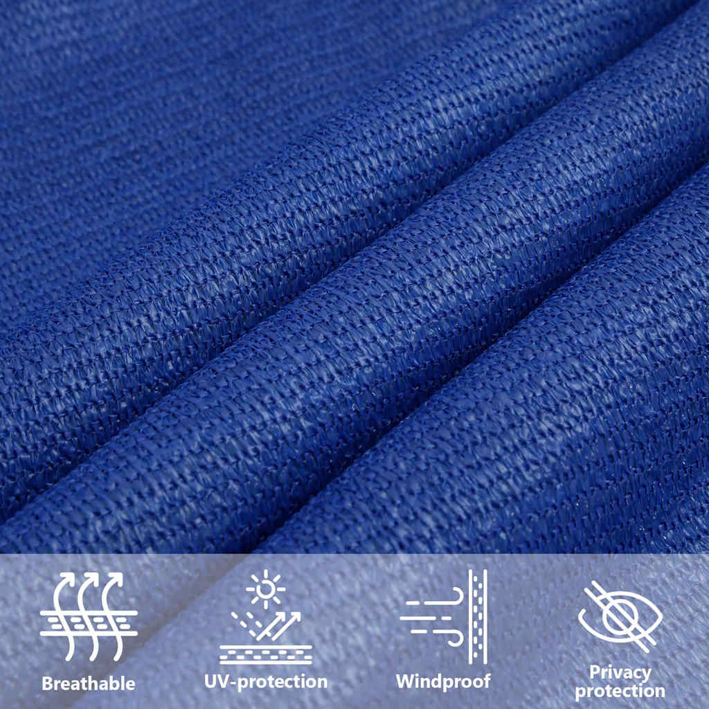 Zonnezeil 160 g/m² vierkant 6x6 m HDPE blauw is nu te koop bij PeponiXL, paradijselijk wonen!