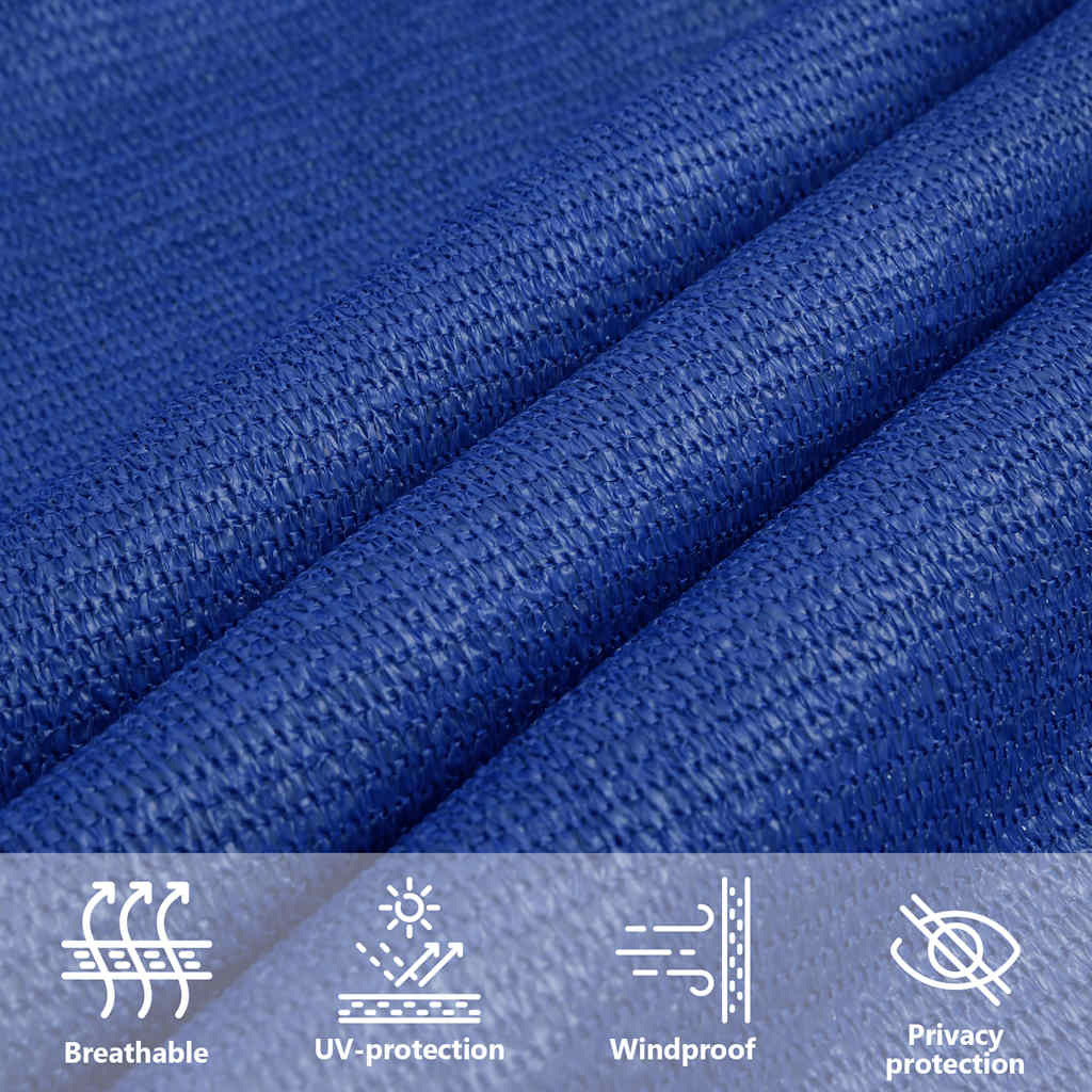 Zonnezeil 160 g/m² vierkant 7x7 m HDPE blauw is nu te koop bij PeponiXL, paradijselijk wonen!