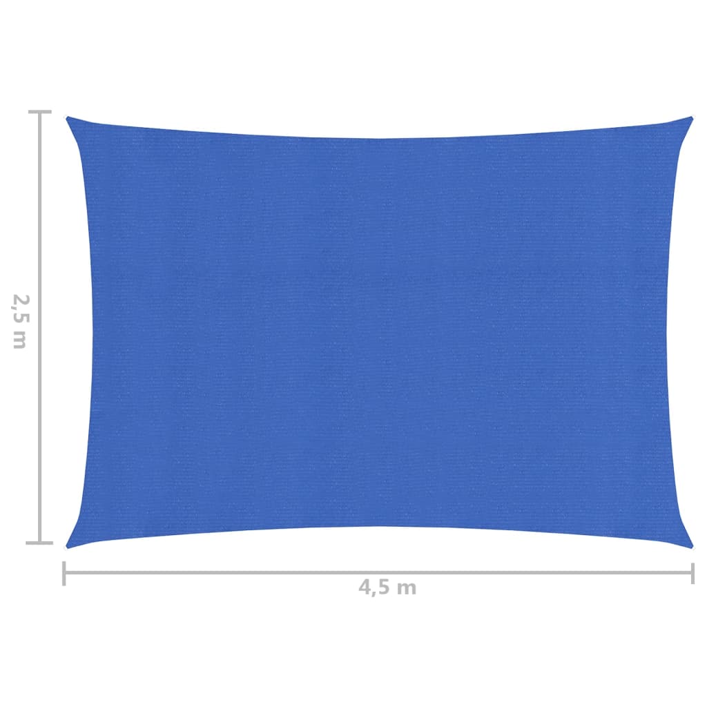 Zonnezeil 160 g/m² 2,5x4,5 m HDPE blauw is nu te koop bij PeponiXL, paradijselijk wonen!