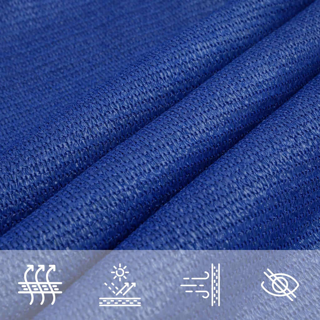 Zonnezeil 160 g/m² driehoekig 4,5x4,5x4,5 m HDPE blauw is nu te koop bij PeponiXL, paradijselijk wonen!