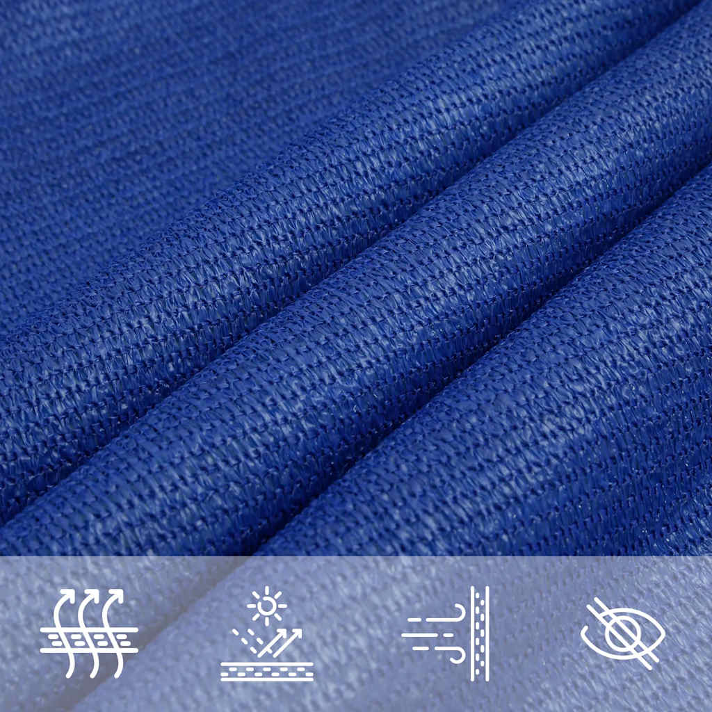 Zonnezeil 160 g/m² driehoekig 4x5x5 m HDPE blauw is nu te koop bij PeponiXL, paradijselijk wonen!
