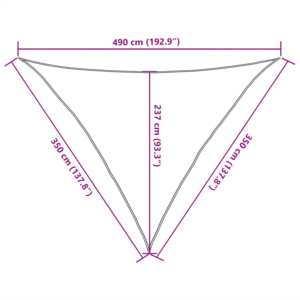 Zonnezeil 160 g/m² 3,5x3,5x4,9 m HDPE geel is nu te koop bij PeponiXL, paradijselijk wonen!