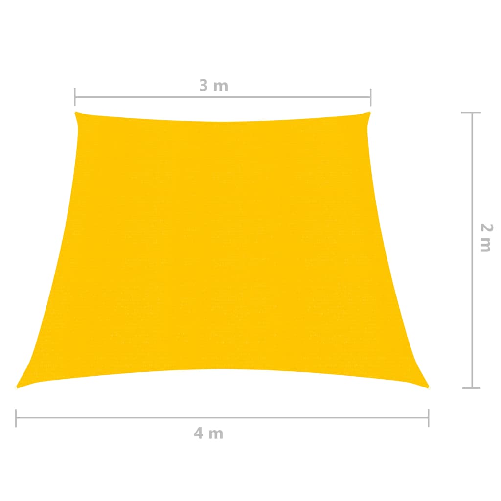 Zonnezeil 160 g/m² 3/4x2 m HDPE geel is nu te koop bij PeponiXL, paradijselijk wonen!