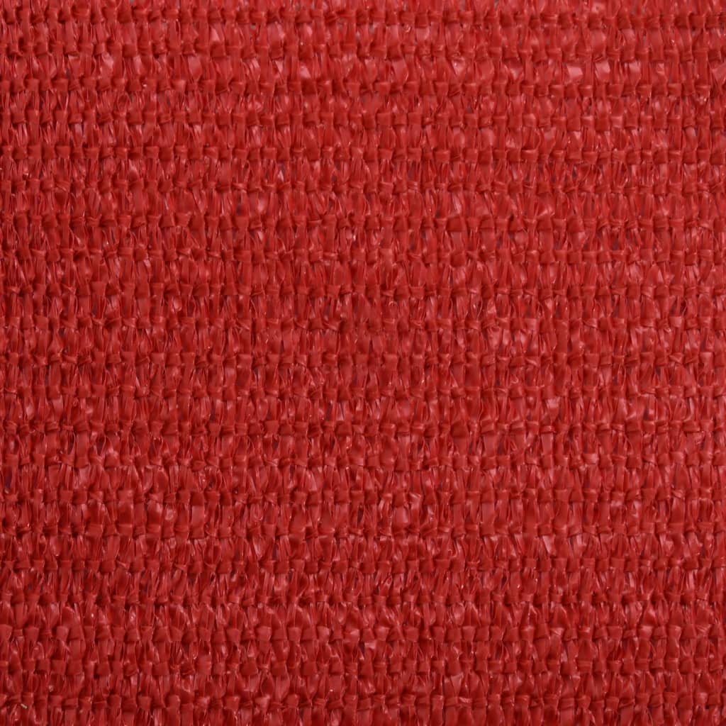 Zonnezeil 160 g/m² 2,5x2,5 m HDPE rood is nu te koop bij PeponiXL, paradijselijk wonen!