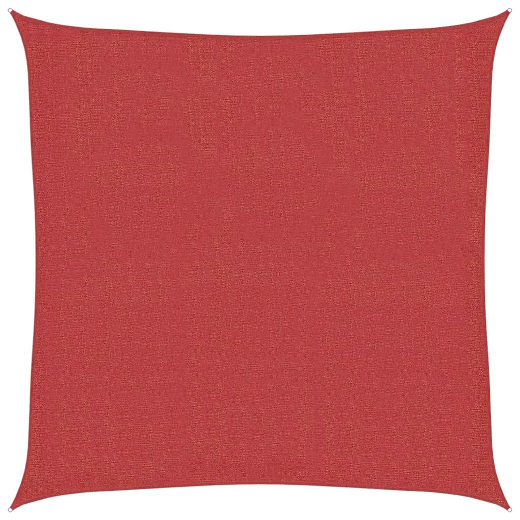 Zonnezeil 160 g/m² 7x7 m HDPE rood is nu te koop bij PeponiXL, paradijselijk wonen!