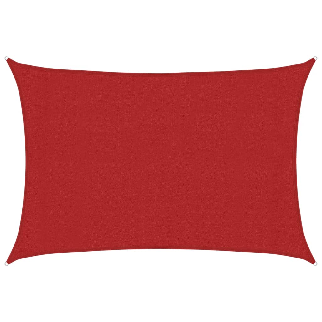 Zonnezeil 160 g/m² 3x4,5 m HDPE rood is nu te koop bij PeponiXL, paradijselijk wonen!
