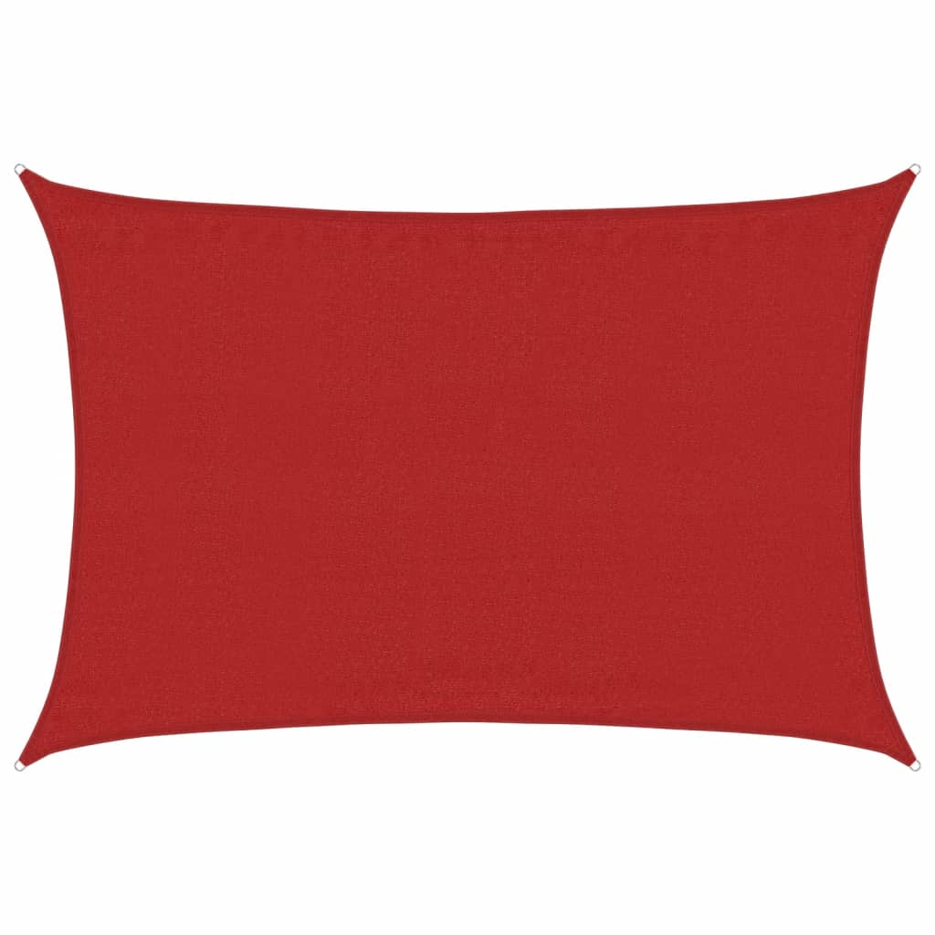 Zonnezeil 160 g/m² 3,5x5 m HDPE rood is nu te koop bij PeponiXL, paradijselijk wonen!