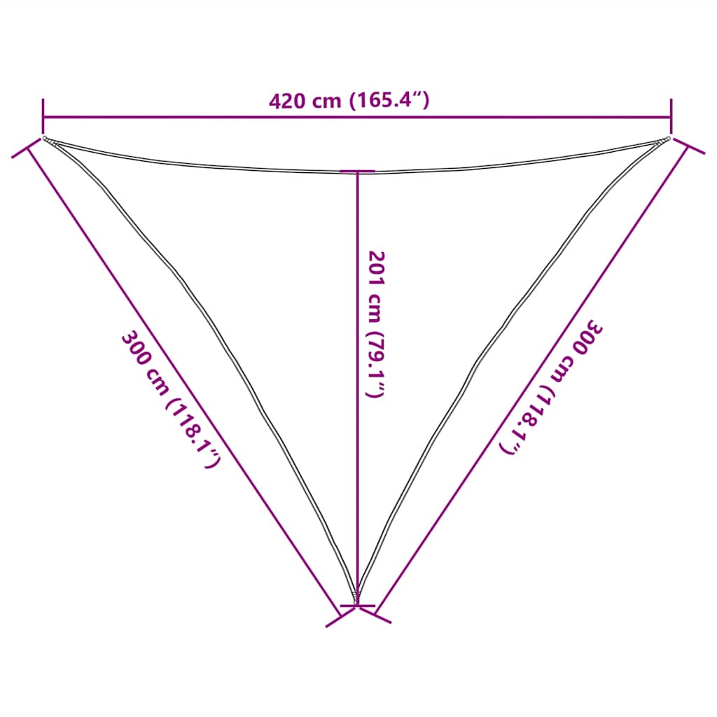 Zonnezeil 160 g/m² 3x3x4,2 m HDPE rood is nu te koop bij PeponiXL, paradijselijk wonen!