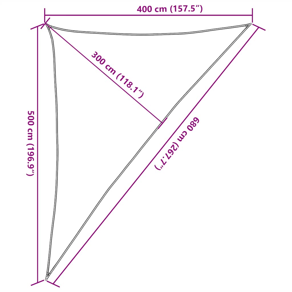 Zonnezeil 160 g/m² 4x5x6,8 m HDPE rood is nu te koop bij PeponiXL, paradijselijk wonen!