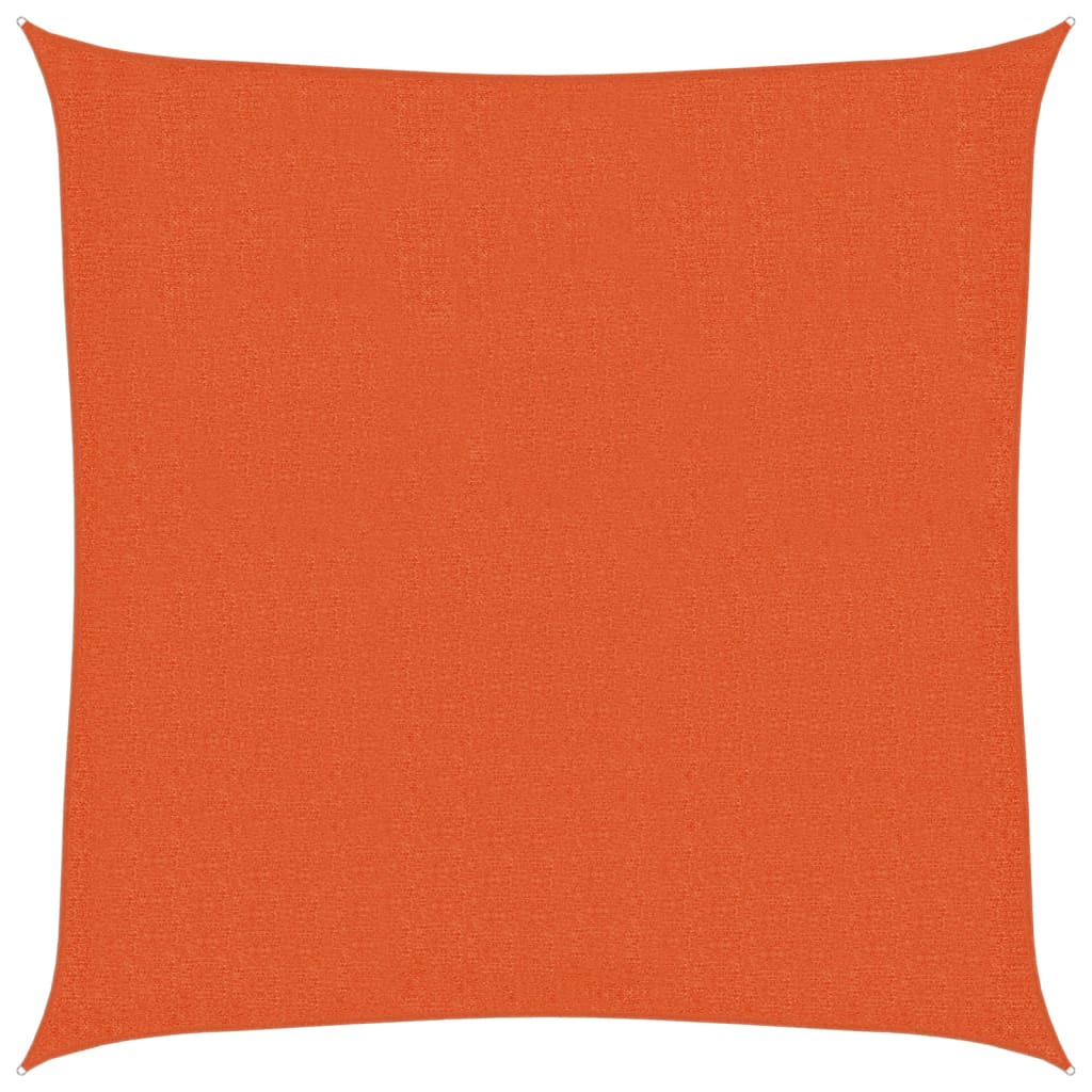 Zonnezeil 160 g/m² 3,6x3,6 m HDPE oranje is nu te koop bij PeponiXL, paradijselijk wonen!