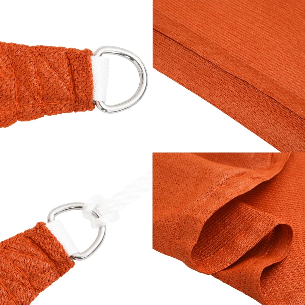 Zonnezeil 160 g/m² vierkant 7x7 m HDPE oranje is nu te koop bij PeponiXL, paradijselijk wonen!