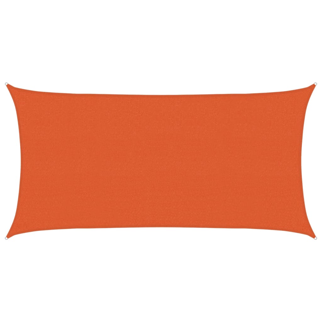 Zonnezeil 160 g/m² 2,5x5 m HDPE oranje is nu te koop bij PeponiXL, paradijselijk wonen!