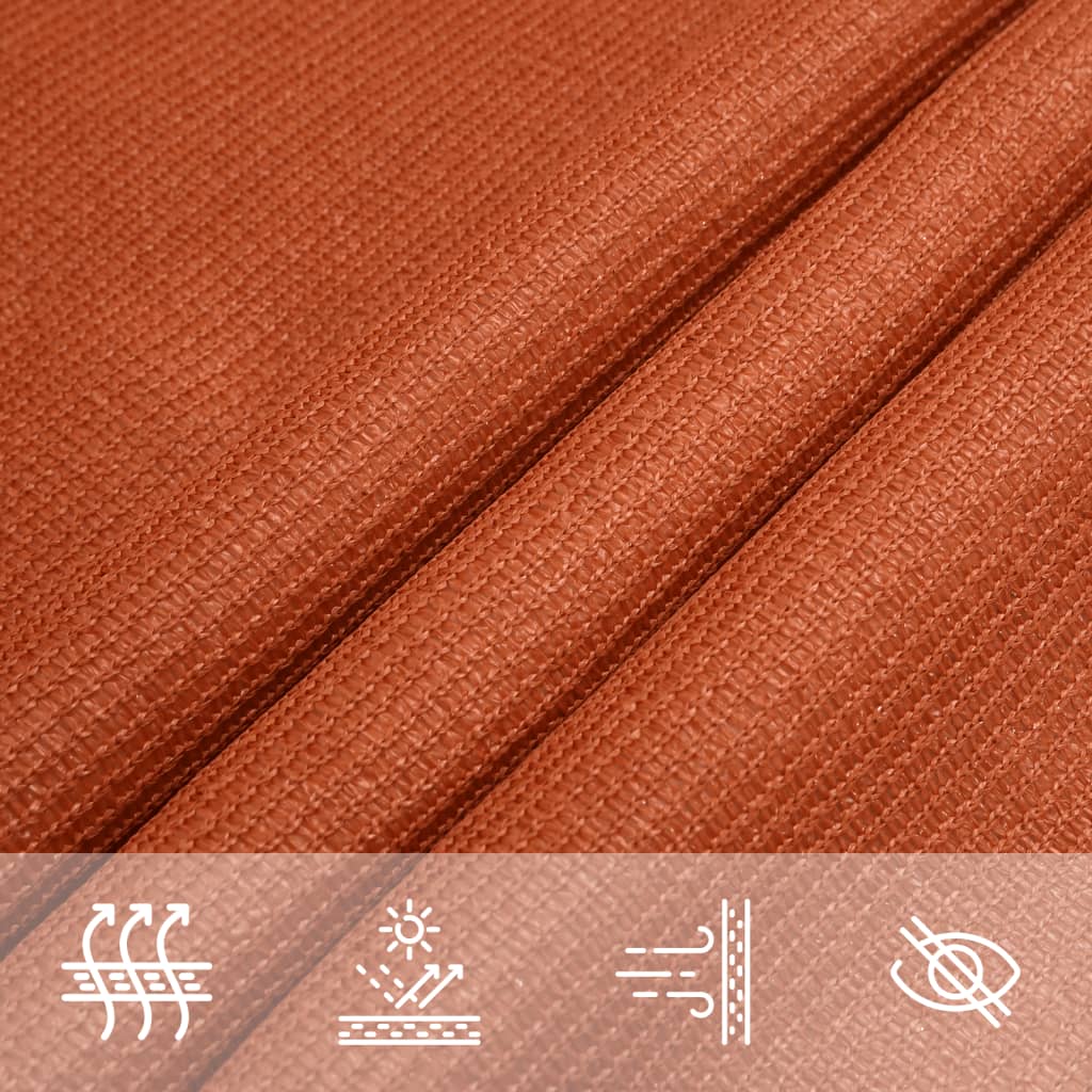 Zonnezeil 160 g/m² rechthoekig 3x5 m HDPE oranje is nu te koop bij PeponiXL, paradijselijk wonen!