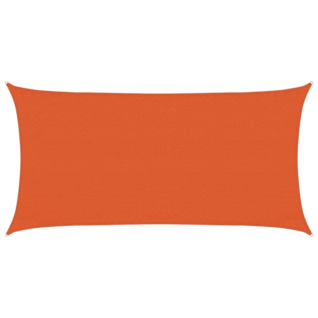Zonnezeil 160 g/m² rechthoekig 3x6 m HDPE oranje is nu te koop bij PeponiXL, paradijselijk wonen!