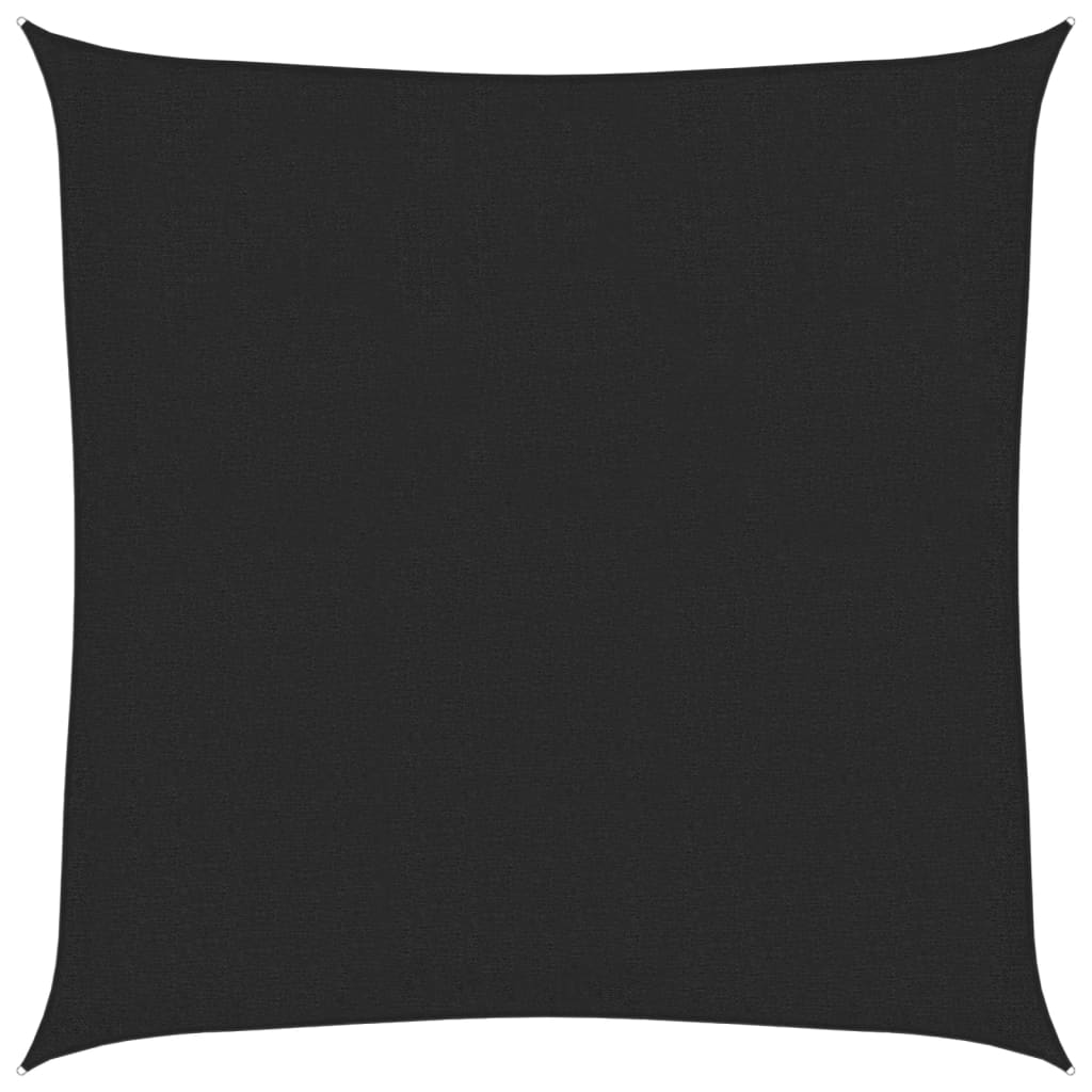 Zonnezeil 160 g/m² 3,6x3,6 m HDPE zwart is nu te koop bij PeponiXL, paradijselijk wonen!