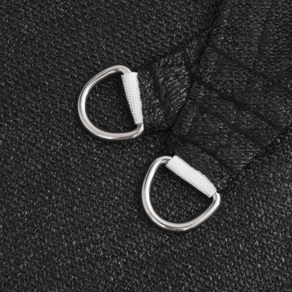 Zonnezeil 160 g/m² 6x6 m HDPE zwart is nu te koop bij PeponiXL, paradijselijk wonen!