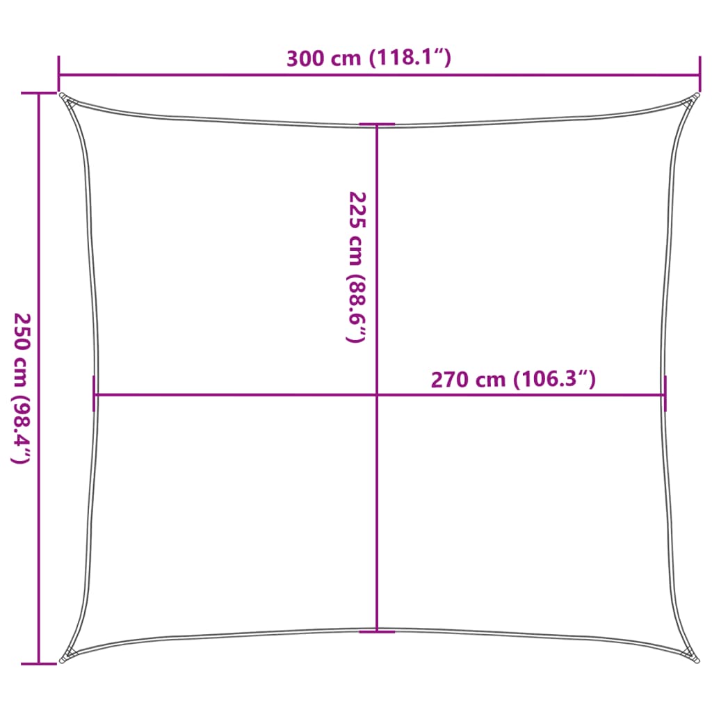 Zonnezeil 160 g/m² 2,5x3 m HDPE zwart is nu te koop bij PeponiXL, paradijselijk wonen!