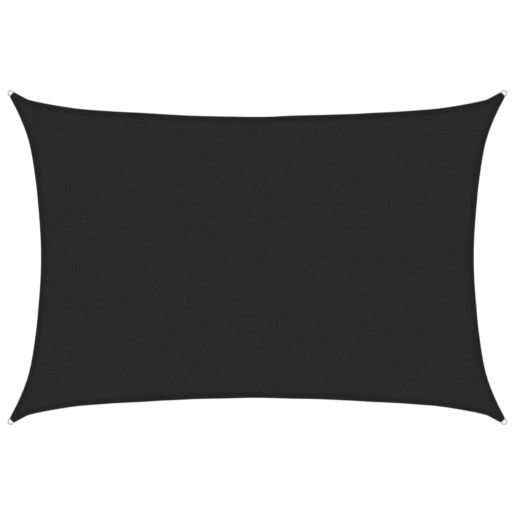 Zonnezeil 160 g/m² 2,5x3,5 m HDPE zwart is nu te koop bij PeponiXL, paradijselijk wonen!
