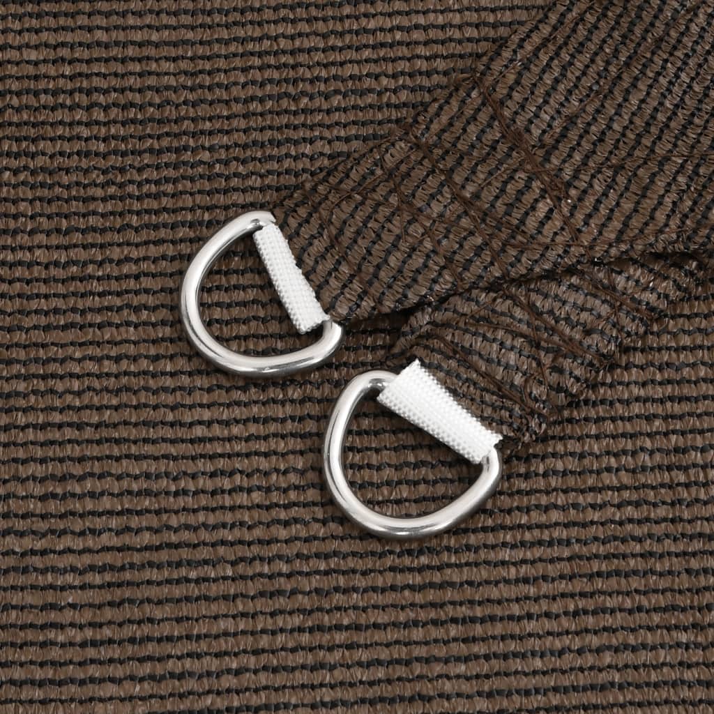 Zonnezeil 160 g/m² 2x2 m HDPE bruin is nu te koop bij PeponiXL, paradijselijk wonen!