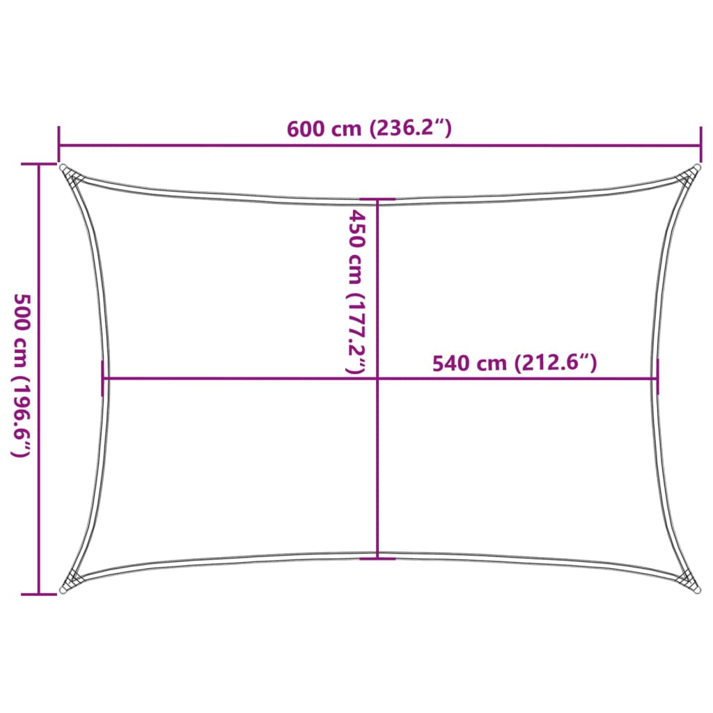 Zonnezeil 160 g/m² 5x6 m HDPE bruin is nu te koop bij PeponiXL, paradijselijk wonen!