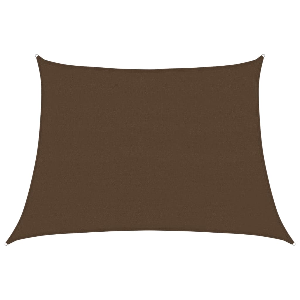 Zonnezeil 160 g/m² 4/5x3 m HDPE bruin is nu te koop bij PeponiXL, paradijselijk wonen!