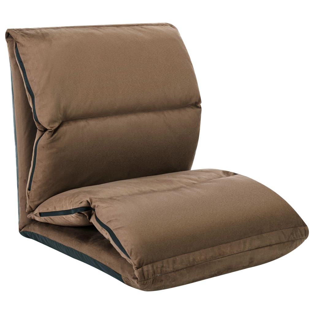 Vloerstoel inklapbaar microvezel taupe is nu te koop bij PeponiXL, paradijselijk wonen!