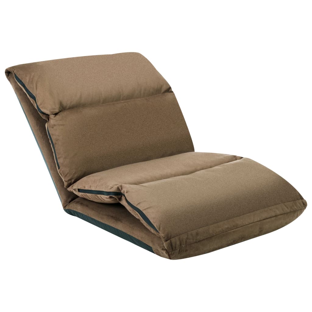 Vloerstoel inklapbaar microvezel taupe is nu te koop bij PeponiXL, paradijselijk wonen!