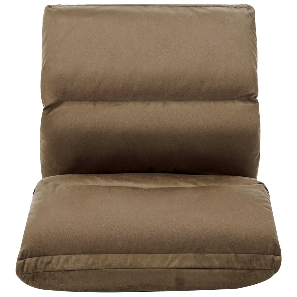 Vloerstoel inklapbaar microvezel taupe is nu te koop bij PeponiXL, paradijselijk wonen!