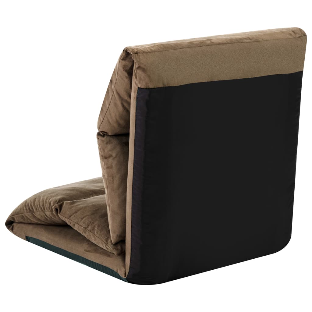 Vloerstoel inklapbaar microvezel taupe is nu te koop bij PeponiXL, paradijselijk wonen!