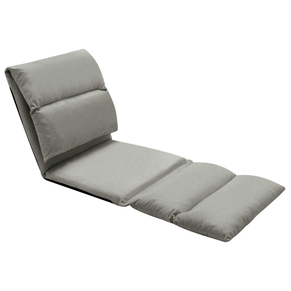 Vloerstoel inklapbaar microvezel donkergrijs is nu te koop bij PeponiXL, paradijselijk wonen!