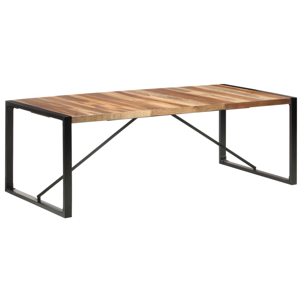 Eettafel 220x100x75 cm massief hout is nu te koop bij PeponiXL, paradijselijk wonen!