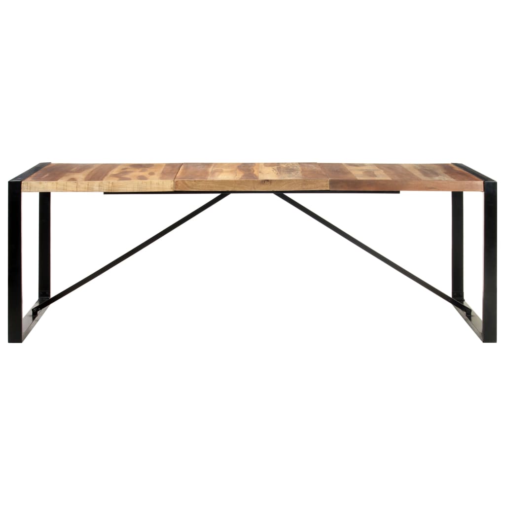 Eettafel 220x100x75 cm massief hout is nu te koop bij PeponiXL, paradijselijk wonen!
