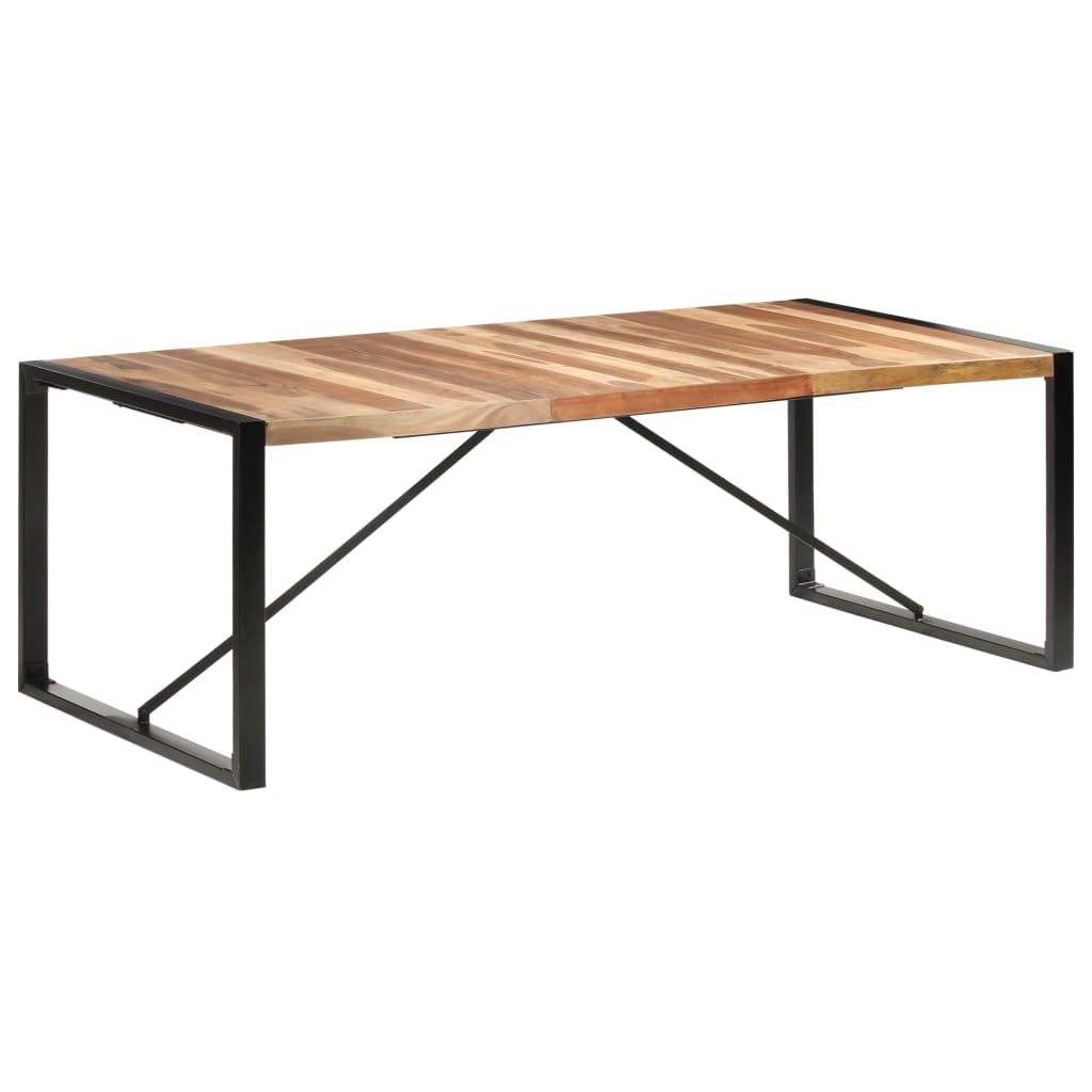Eettafel 220x100x75 cm massief hout is nu te koop bij PeponiXL, paradijselijk wonen!