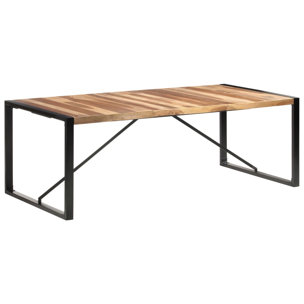 Eettafel 220x100x75 cm massief hout is nu te koop bij PeponiXL, paradijselijk wonen!
