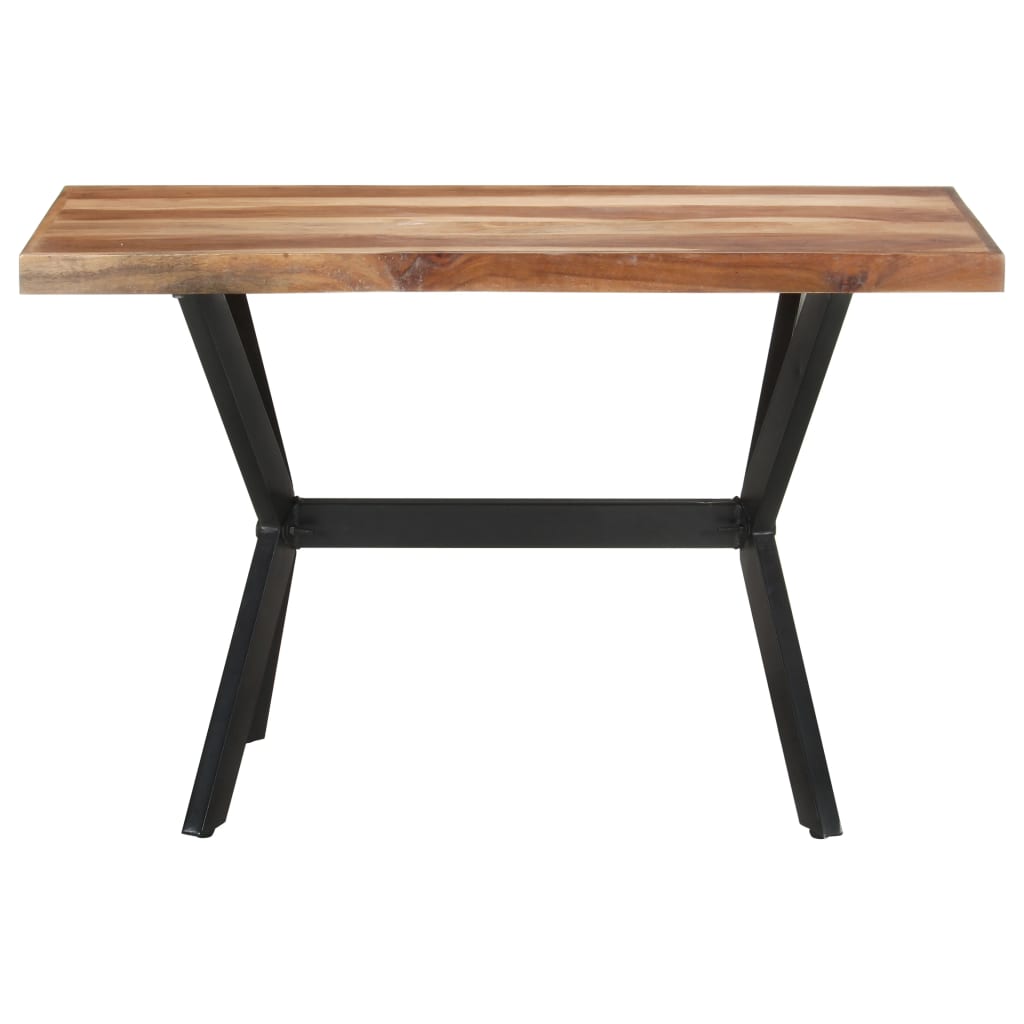Eettafel 120x60x75 cm massief hout met honingkleurige afwerking is nu te koop bij PeponiXL, paradijselijk wonen!