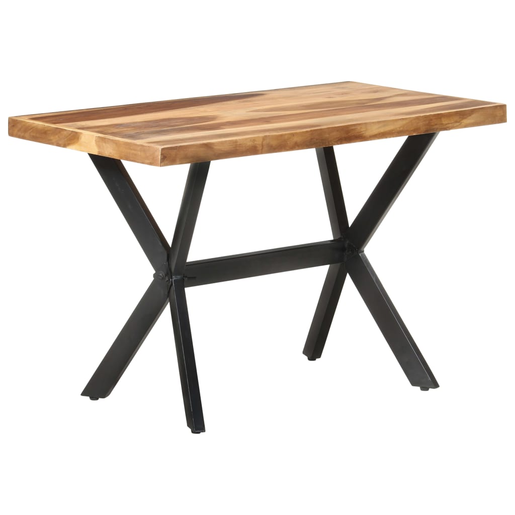 Eettafel 120x60x75 cm massief hout met honingkleurige afwerking is nu te koop bij PeponiXL, paradijselijk wonen!