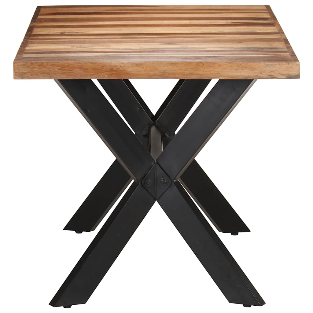 Eettafel 160x80x75 cm massief hout met honingkleurige afwerking is nu te koop bij PeponiXL, paradijselijk wonen!