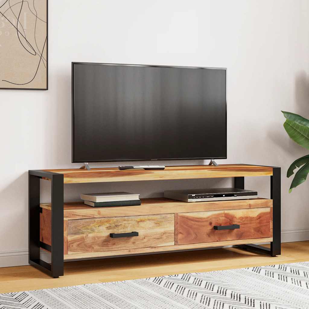Tv-meubel 120x35x45 cm hout met honingkleurige afwerking is nu te koop bij PeponiXL, paradijselijk wonen!