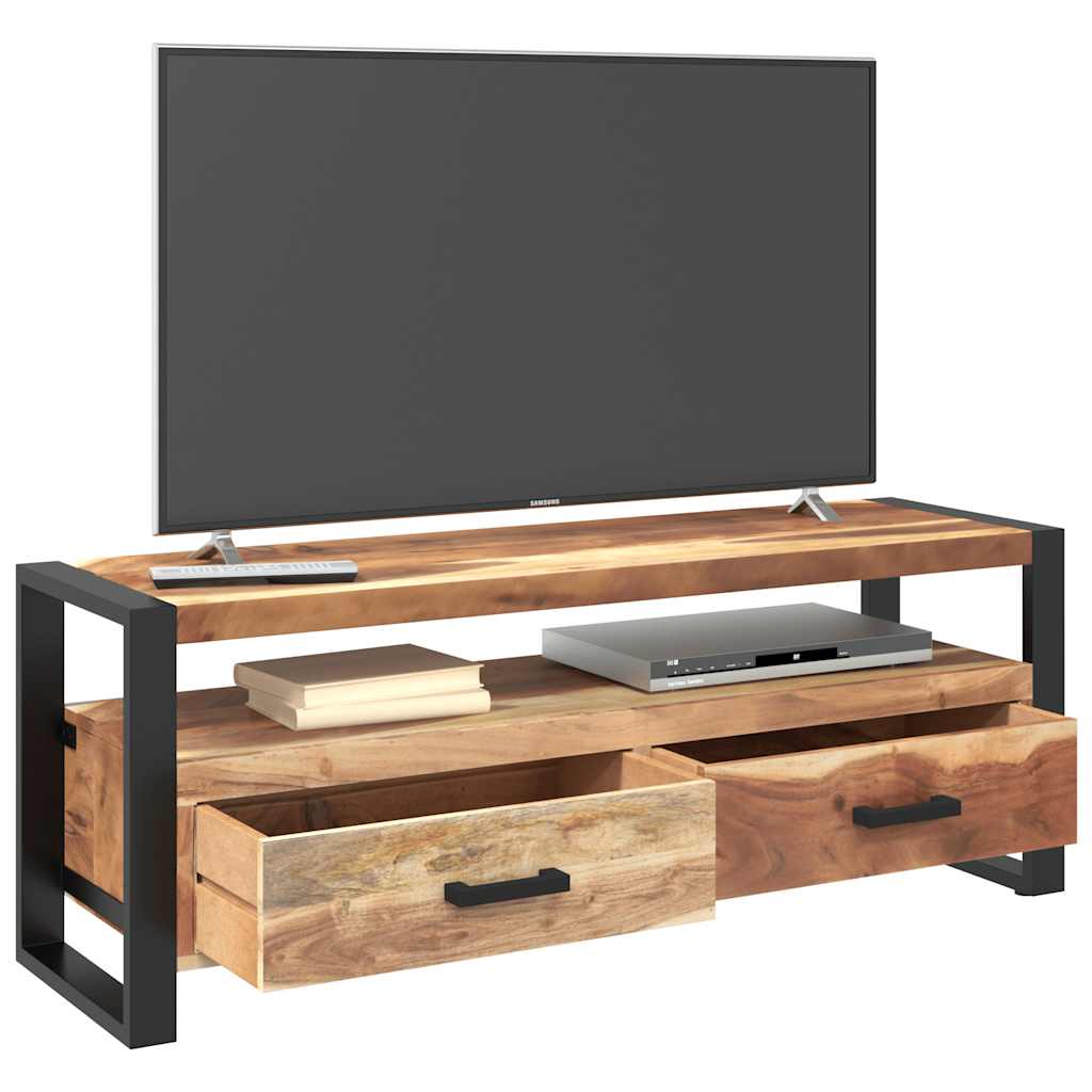 Tv-meubel 120x35x45 cm hout met honingkleurige afwerking is nu te koop bij PeponiXL, paradijselijk wonen!