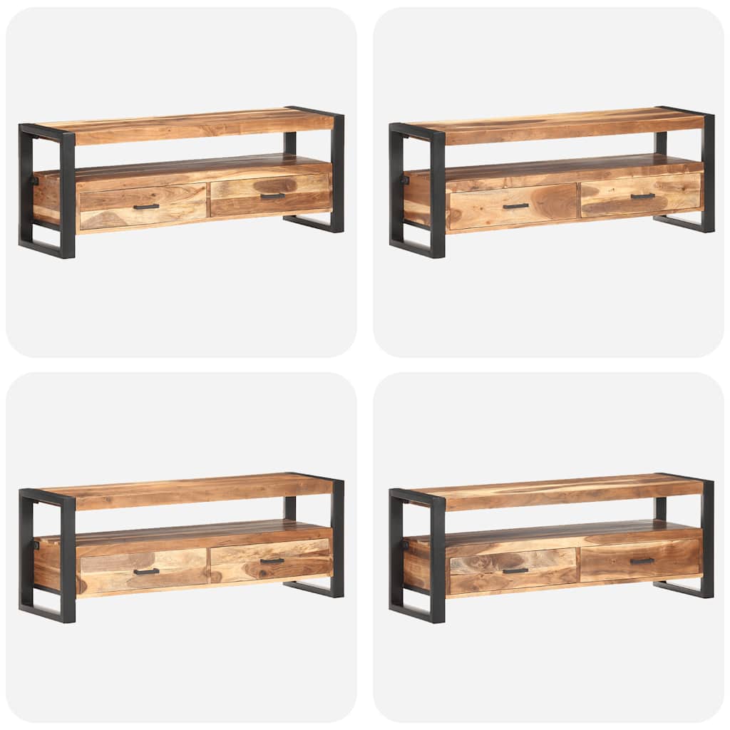 Tv-meubel 120x35x45 cm hout met honingkleurige afwerking is nu te koop bij PeponiXL, paradijselijk wonen!