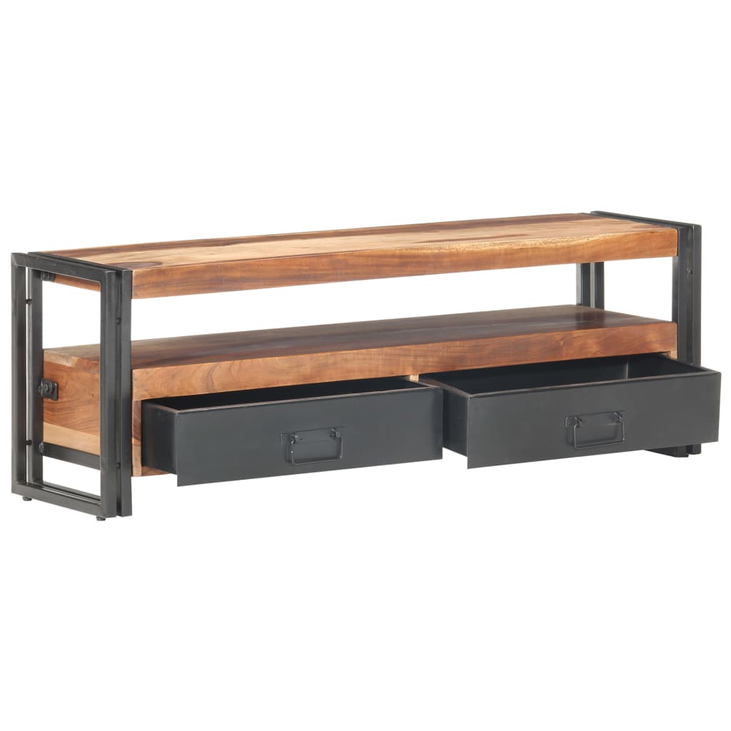 Tv-meubel 120x30x40 cm massief hout is nu te koop bij PeponiXL, paradijselijk wonen!