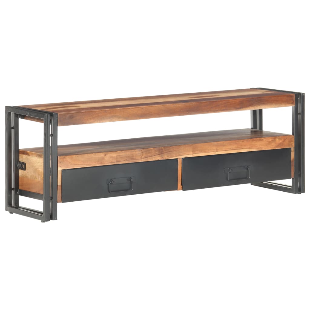Tv-meubel 120x30x40 cm massief hout is nu te koop bij PeponiXL, paradijselijk wonen!