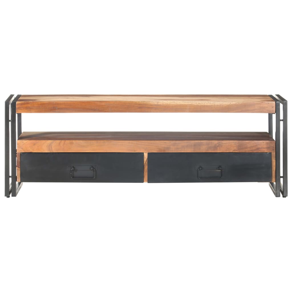 Tv-meubel 120x30x40 cm massief hout is nu te koop bij PeponiXL, paradijselijk wonen!
