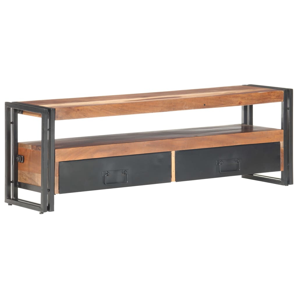 Tv-meubel 120x30x40 cm massief hout is nu te koop bij PeponiXL, paradijselijk wonen!