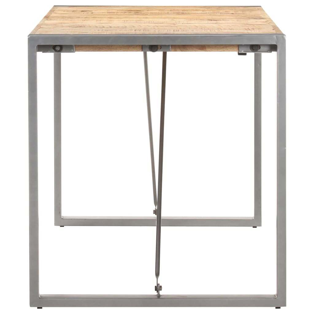 Eettafel 140x70x75 cm massief ruw mangohout is nu te koop bij PeponiXL, paradijselijk wonen!
