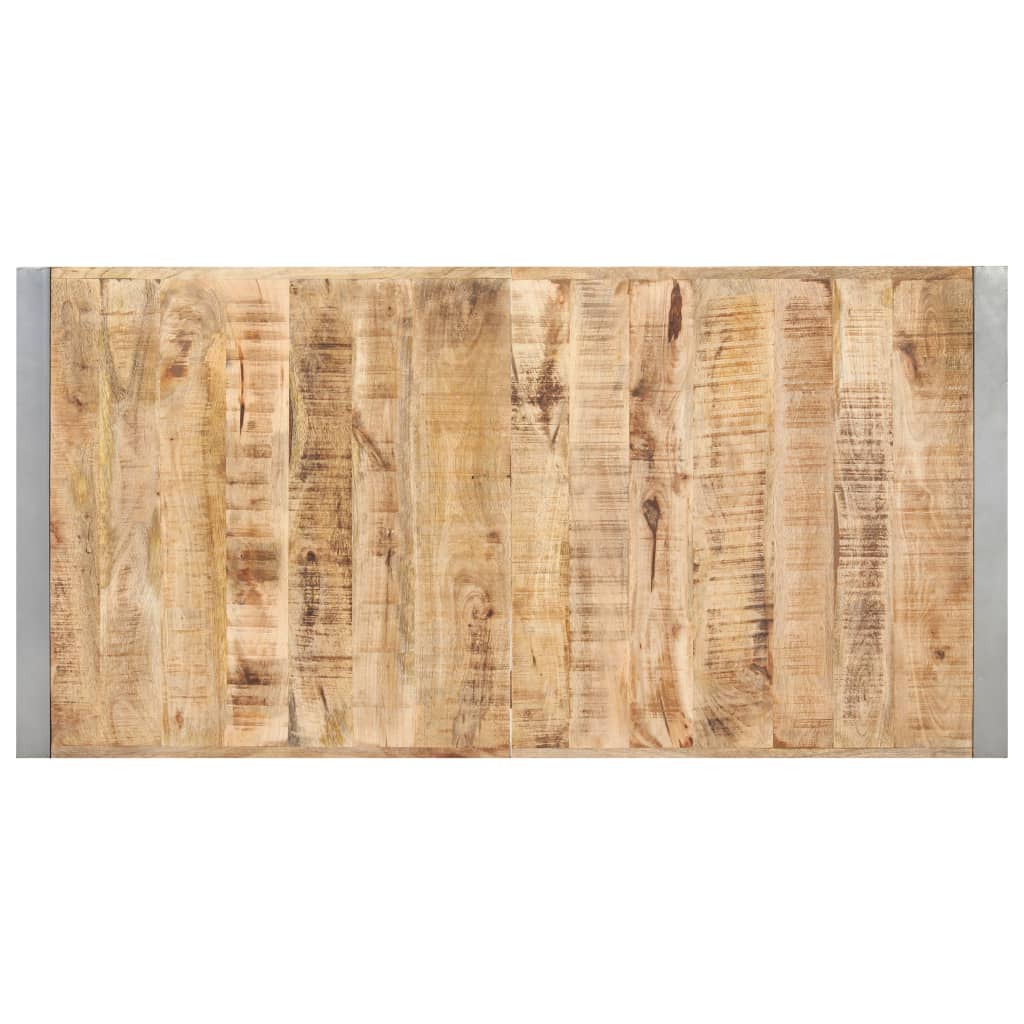 Eettafel 140x70x75 cm massief ruw mangohout is nu te koop bij PeponiXL, paradijselijk wonen!