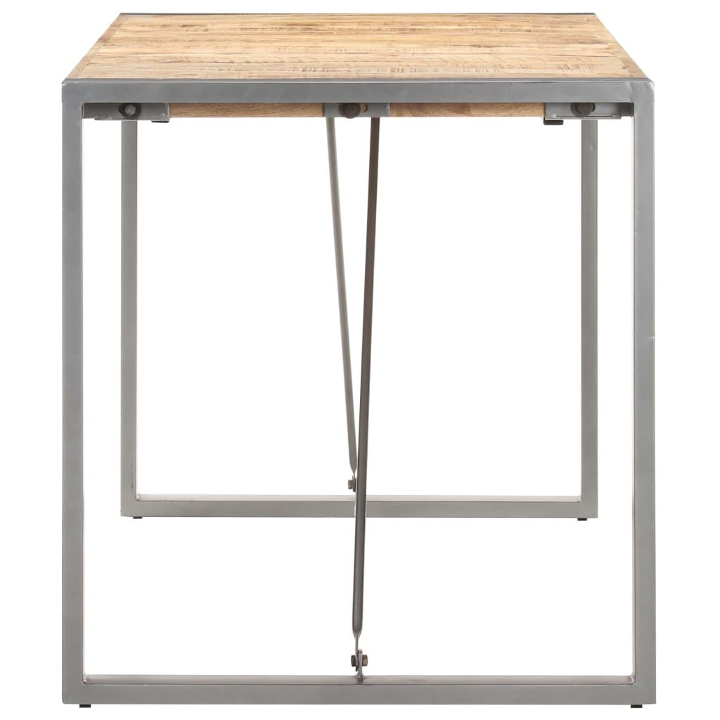Eettafel 160x80x75 cm massief ruw mangohout is nu te koop bij PeponiXL, paradijselijk wonen!